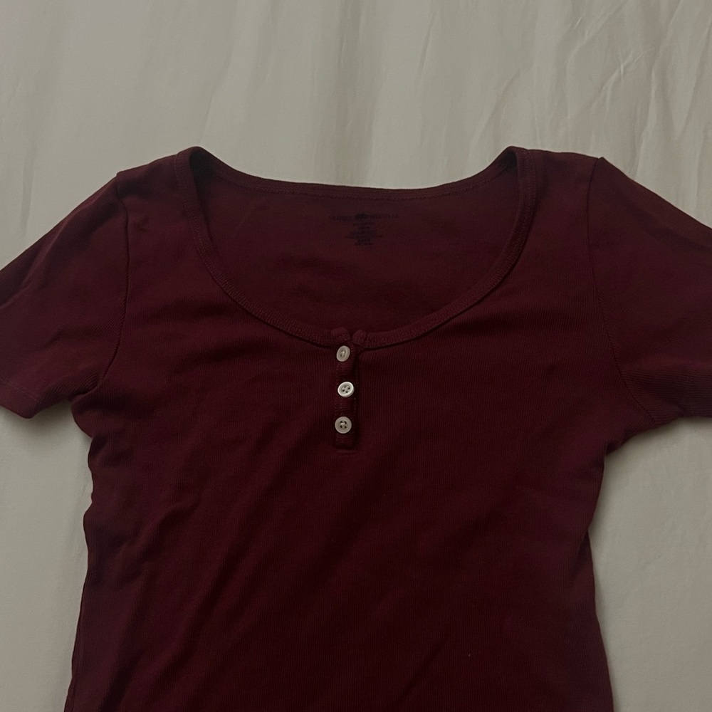 Brandy melville maroon red zelly top